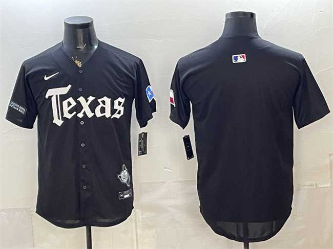 Men's Texas Rangers Blank Black Gothic Mexico 2025 Vapor Premier Limited Stitched Jersey Dzhi,We sell and wholesale Men's Texas Rangers Blank Black Gothic Mexico 2025 Vapor Premier Limited Stitched Jersey Dzhi on line form chian!