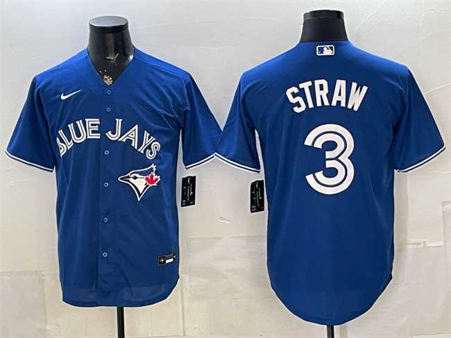 Men's Toronto Blue Jays #3 Myles Straw Royal Stitched Jersey,We sell and wholesale Men's Toronto Blue Jays #3 Myles Straw Royal Stitched Jersey on line form chian!