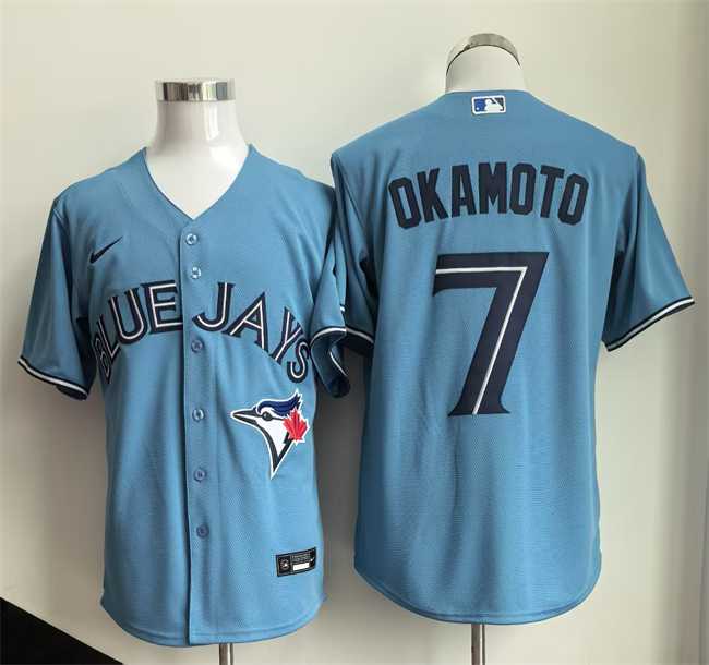 Men's Toronto Blue Jays #7 Kazuma Okamoto Blue Limited Stitched Jersey,We sell and wholesale Men's Toronto Blue Jays #7 Kazuma Okamoto Blue Limited Stitched Jersey on line form chian!