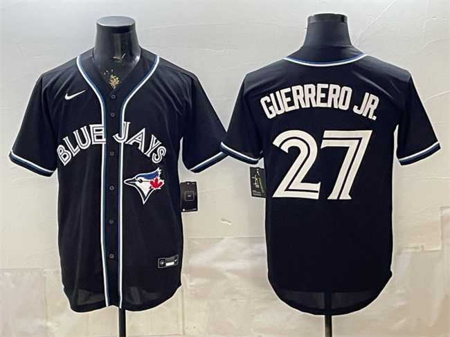 Men's Toronto Blue Jays #27 Vladimir Guerrero Jr. 2026 Fashion Replica Black Out Stitched Jersey,We sell and wholesale Men's Toronto Blue Jays #27 Vladimir Guerrero Jr. 2026 Fashion Replica Black Out Stitched Jersey on line form chian!