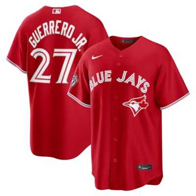 Men's Toronto Blue Jays #27 Vladimir Guerrero Jr. Red 50th Anniversary Alternate Limited Jersey Dzhi,We sell and wholesale Men's Toronto Blue Jays #27 Vladimir Guerrero Jr. Red 50th Anniversary Alternate Limited Jersey Dzhi on line form chian!