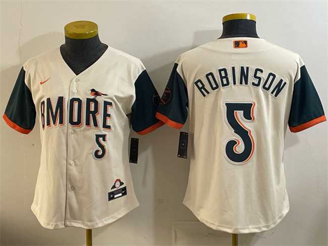 Women's Baltimore Orioles #5 Brooks Robinson Natural 2026 City Connect Stadium Stitched Jersey,We sell and wholesale Women's Baltimore Orioles #5 Brooks Robinson Natural 2026 City Connect Stadium Stitched Jersey on line form chian!
