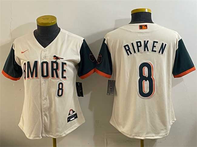 Women's Baltimore Orioles #8 Cal Ripken Jr Natural 2026 City Connect Stadium Stitched Jersey,We sell and wholesale Women's Baltimore Orioles #8 Cal Ripken Jr Natural 2026 City Connect Stadium Stitched Jersey on line form chian!