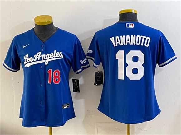 Women's Los Angeles Dodgers #18 Yoshinobu Yamamoto Royal Alternate Stadium Stitched Jersey,We sell and wholesale Women's Los Angeles Dodgers #18 Yoshinobu Yamamoto Royal Alternate Stadium Stitched Jersey on line form chian!