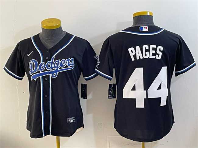 Women's Los Angeles Dodgers #44 Andy Pages Black Stitched Jersey,We sell and wholesale Women's Los Angeles Dodgers #44 Andy Pages Black Stitched Jersey on line form chian!
