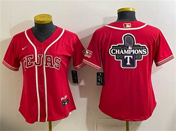 Women's Texas Rangers Team Big Logo Red 2026 City Connect Stadium Stitched Jersey Dzhi,We sell and wholesale Women's Texas Rangers Team Big Logo Red 2026 City Connect Stadium Stitched Jersey Dzhi on line form chian!