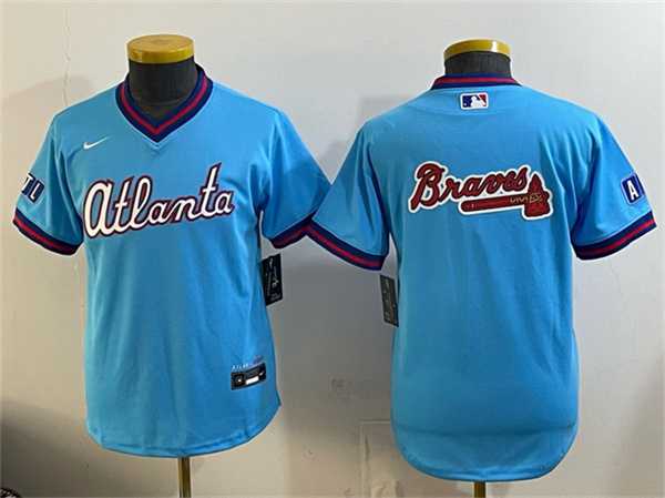 Youth Atlanta Braves Team Big Logo Powder Blue 2026 City Connect Stadium Stitched Jersey Dzhi,We sell and wholesale Youth Atlanta Braves Team Big Logo Powder Blue 2026 City Connect Stadium Stitched Jersey Dzhi on line form chian!