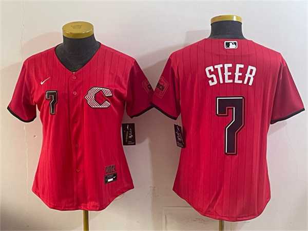 Youth Cincinnati Reds #7 Spencer Steer Red 2026 City Connect Stadium Stitched Jersey,We sell and wholesale Youth Cincinnati Reds #7 Spencer Steer Red 2026 City Connect Stadium Stitched Jersey on line form chian!