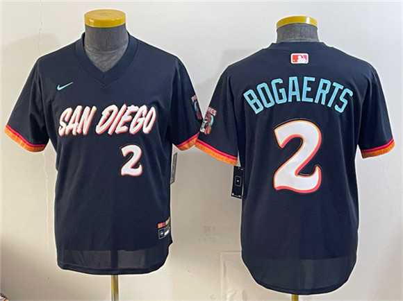 Youth San Diego Padres #2 Xander Bogaerts Obsidian 2026 City Connect Stadium Stitched Jersey,We sell and wholesale Youth San Diego Padres #2 Xander Bogaerts Obsidian 2026 City Connect Stadium Stitched Jersey on line form chian!