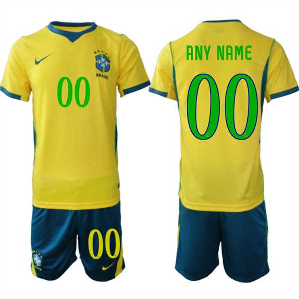 Men's Brazil national football team Custom Yellow 2026 Soccer Jersey Suit,We sell and wholesale Men's Brazil national football team Custom Yellow 2026 Soccer Jersey Suit on line form chian!