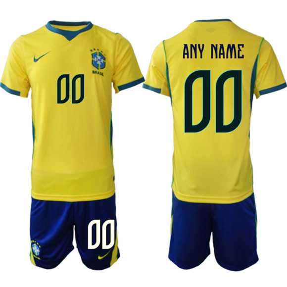 Men's Brazil national football team Custom Yellow Home 2026 Soccer Jersey Suit,We sell and wholesale Men's Brazil national football team Custom Yellow Home 2026 Soccer Jersey Suit on line form chian!