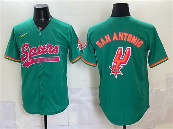 Men's San Antonio Spurs Team Big Logo Teal Stitched Baseball Jersey Dzhi,We sell and wholesale Men's San Antonio Spurs Team Big Logo Teal Stitched Baseball Jersey Dzhi on line form chian!