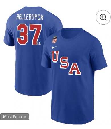 Men's US Hockey USA Hockey #37 Connor Hellebuyck Royal 2026 Name & Number T-Shirt,We sell and wholesale Men's US Hockey USA Hockey #37 Connor Hellebuyck Royal 2026 Name & Number T-Shirt on line form chian!