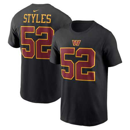 Men's Washington Commanders #52 Sonny Styles Nike Black Name & Number T-Shirt,We sell and wholesale Men's Washington Commanders #52 Sonny Styles Nike Black Name & Number T-Shirt on line form chian!