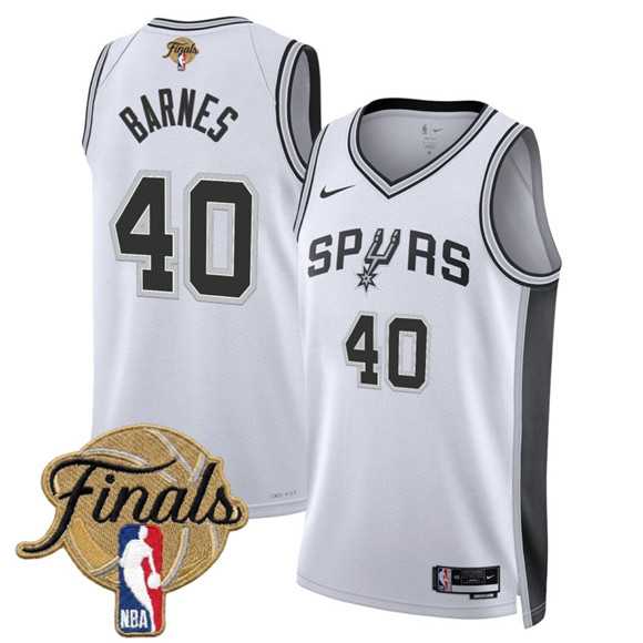 Men's San Antonio Spurs #40 Harrison Barnes White 2026 Finals Patch Association Edition Stitched Jersey Dzhi,We sell and wholesale Men's San Antonio Spurs #40 Harrison Barnes White 2026 Finals Patch Association Edition Stitched Jersey Dzhi on line form chian!