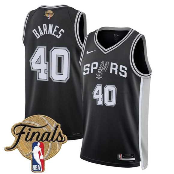 Men's San Antonio Spurs #40 Harrison Barnes Black 2026 Finals Patch Icon Edition Stitched Jersey Dzhi,We sell and wholesale Men's San Antonio Spurs #40 Harrison Barnes Black 2026 Finals Patch Icon Edition Stitched Jersey Dzhi on line form chian!