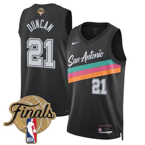 Men's San Antonio Spurs #21 Tim Duncan Black 2026 Finals Patch City Edition Stitched Jersey Dzhi,We sell and wholesale Men's San Antonio Spurs #21 Tim Duncan Black 2026 Finals Patch City Edition Stitched Jersey Dzhi on line form chian!