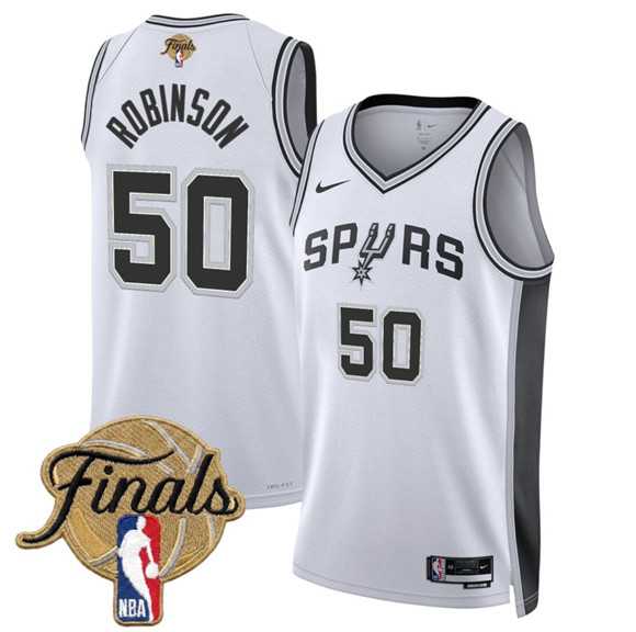 Men's San Antonio Spurs #50 David Robinson White 2026 Finals Patch Association Edition Stitched Jersey Dzhi,We sell and wholesale Men's San Antonio Spurs #50 David Robinson White 2026 Finals Patch Association Edition Stitched Jersey Dzhi on line form chian!