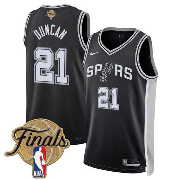 Men's San Antonio Spurs #21 Tim Duncan Black 2026 Finals Patch Icon Edition Stitched Jersey Dzhi,We sell and wholesale Men's San Antonio Spurs #21 Tim Duncan Black 2026 Finals Patch Icon Edition Stitched Jersey Dzhi on line form chian!