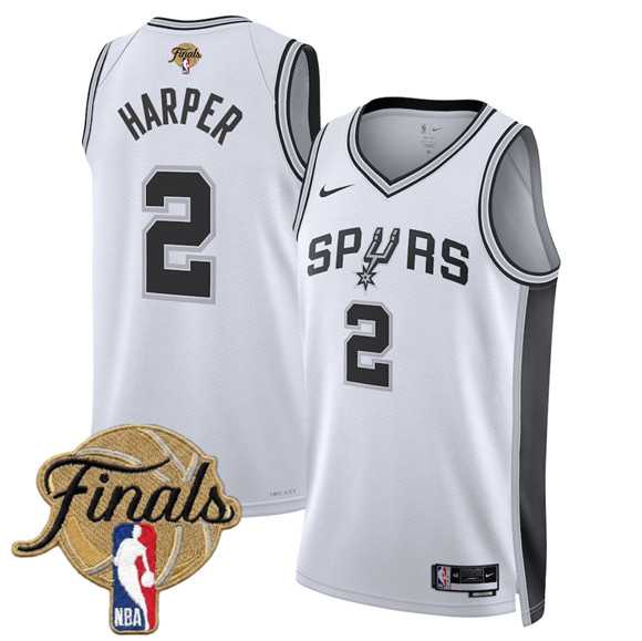 Men's San Antonio Spurs #2 Dylan Harper White 2026 Finals Patch Association Edition Stitched Jersey Dzhi,We sell and wholesale Men's San Antonio Spurs #2 Dylan Harper White 2026 Finals Patch Association Edition Stitched Jersey Dzhi on line form chian!