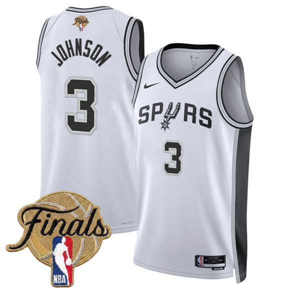 Men's San Antonio Spurs #3 Keldon Johnson White 2026 Finals Patch Association Edition Stitched Jersey Dzhi,We sell and wholesale Men's San Antonio Spurs #3 Keldon Johnson White 2026 Finals Patch Association Edition Stitched Jersey Dzhi on line form chian!