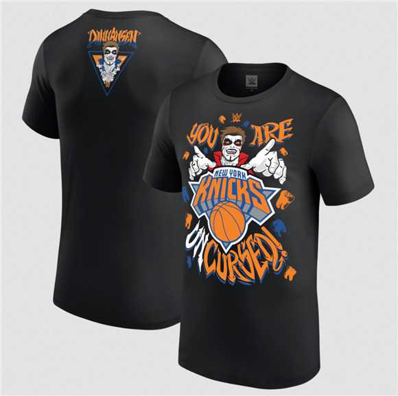 Men's New York Knicks Danhausen x Black Uncursed T-Shirt,We sell and wholesale Men's New York Knicks Danhausen x Black Uncursed T-Shirt on line form chian!