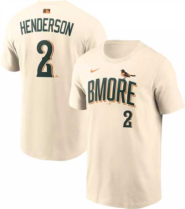 Men's Baltimore Orioles #2 Gunnar Henderson Natural 2026 City Connect T-Shirt,We sell and wholesale Men's Baltimore Orioles #2 Gunnar Henderson Natural 2026 City Connect T-Shirt on line form chian!