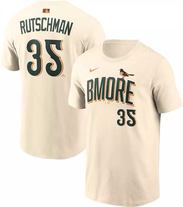 Men's Baltimore Orioles #35 Adley Rutschman Natural 2026 City Connect T-Shirt,We sell and wholesale Men's Baltimore Orioles #35 Adley Rutschman Natural 2026 City Connect T-Shirt on line form chian!