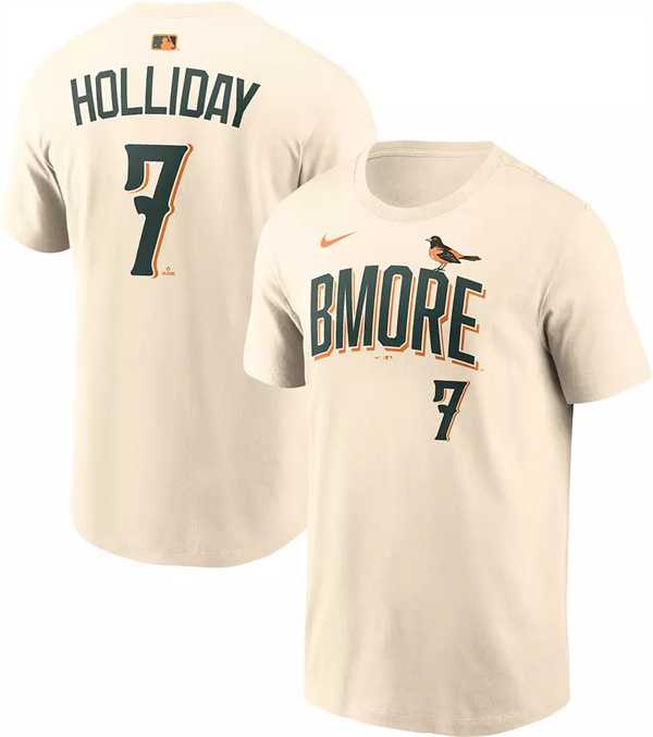 Men's Baltimore Orioles #7 Jackson Holliday Natural 2026 City Connect T-Shirt,We sell and wholesale Men's Baltimore Orioles #7 Jackson Holliday Natural 2026 City Connect T-Shirt on line form chian!