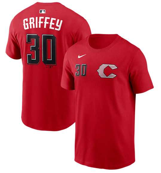 Men's Cincinnati Reds #30 Ken Griffey Jr. Red 2026 City Connect Name & Number T-Shirt,We sell and wholesale Men's Cincinnati Reds #30 Ken Griffey Jr. Red 2026 City Connect Name & Number T-Shirt on line form chian!