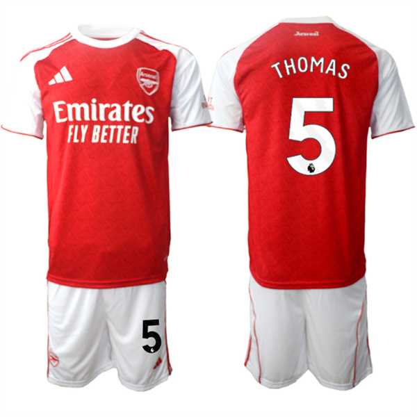 Men's Arsenal F.C #5 Thomas 2026 Red Home Soccer Jersey Suit,We sell and wholesale Men's Arsenal F.C #5 Thomas 2026 Red Home Soccer Jersey Suit on line form chian!