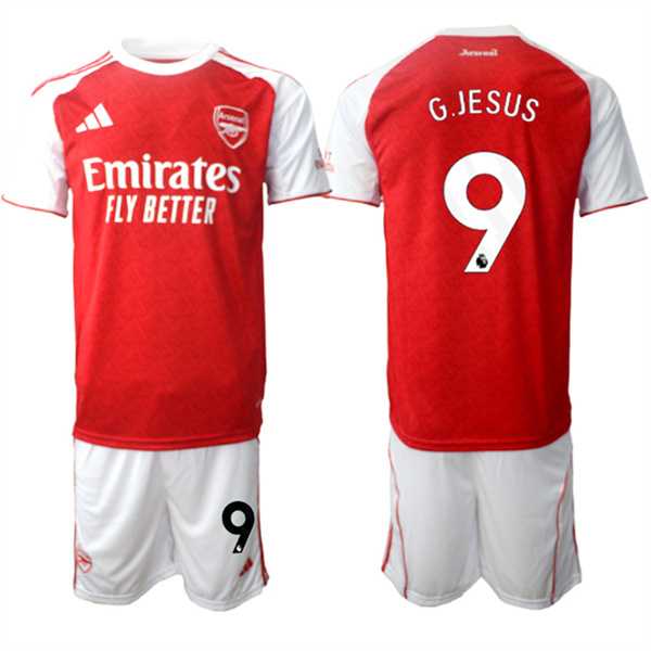 Men's Arsenal F.C #9 Gabriel Jesus 2026 Red Home Soccer Jersey Suit,We sell and wholesale Men's Arsenal F.C #9 Gabriel Jesus 2026 Red Home Soccer Jersey Suit on line form chian!