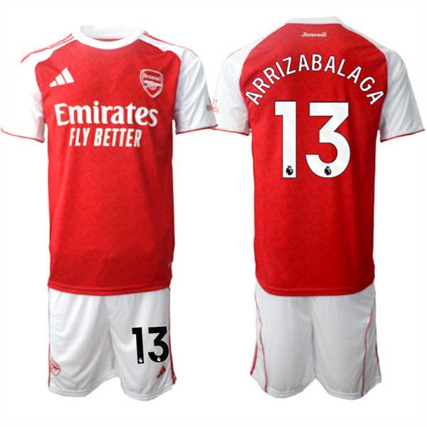 Men's Arsenal F.C #13 Kepa Arrizabalaga 2026 Red Home Soccer Jersey Suit,We sell and wholesale Men's Arsenal F.C #13 Kepa Arrizabalaga 2026 Red Home Soccer Jersey Suit on line form chian!