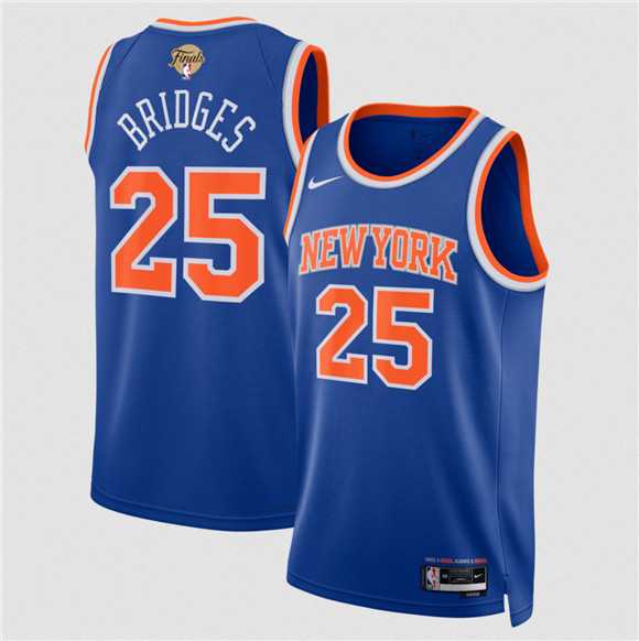 Men's New Yok Knicks #25 Mikal Bridges Blue 2026 Finals Patch Icon Edition Stitched Jersey Dzhi,We sell and wholesale Men's New Yok Knicks #25 Mikal Bridges Blue 2026 Finals Patch Icon Edition Stitched Jersey Dzhi on line form chian!