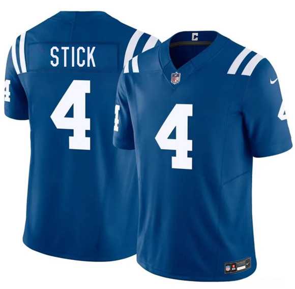 Men's Indianapolis Colts #4 Easton Stick Blue 2026 F.U.S.E. Vapor Limited Stitched Jersey Dzhi,We sell and wholesale Men's Indianapolis Colts #4 Easton Stick Blue 2026 F.U.S.E. Vapor Limited Stitched Jersey Dzhi on line form chian!