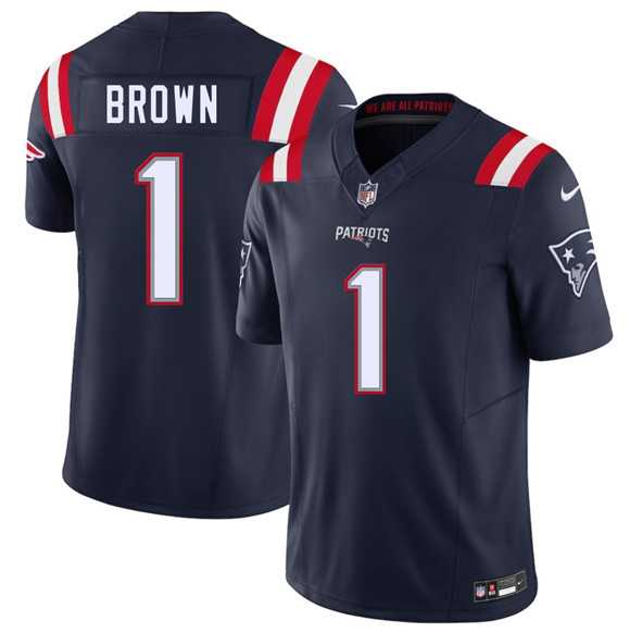 Men's New England Patriots #1 A.J. Brown Navy 2026 Draft F.U.S.E. Vapor Limited Stitched Jersey Dzhi,We sell and wholesale Men's New England Patriots #1 A.J. Brown Navy 2026 Draft F.U.S.E. Vapor Limited Stitched Jersey Dzhi on line form chian!