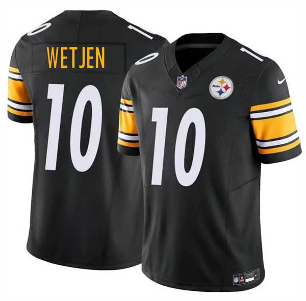 Men's Pittsburgh Steelers #10 Kaden Wetjen Black 2026 Draft F.U.S.E. Vapor Limited Stitched Jersey Dzhi,We sell and wholesale Men's Pittsburgh Steelers #10 Kaden Wetjen Black 2026 Draft F.U.S.E. Vapor Limited Stitched Jersey Dzhi on line form chian!
