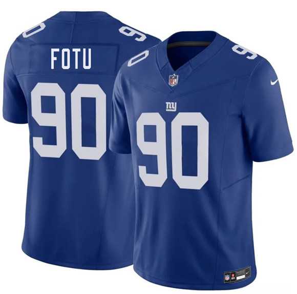 Men's New York Giants #90 Leki Fotu Blue 2026 F.U.S.E. Vapor Untouchable Limited Stitched Jersey Dzhi,We sell and wholesale Men's New York Giants #90 Leki Fotu Blue 2026 F.U.S.E. Vapor Untouchable Limited Stitched Jersey Dzhi on line form chian!