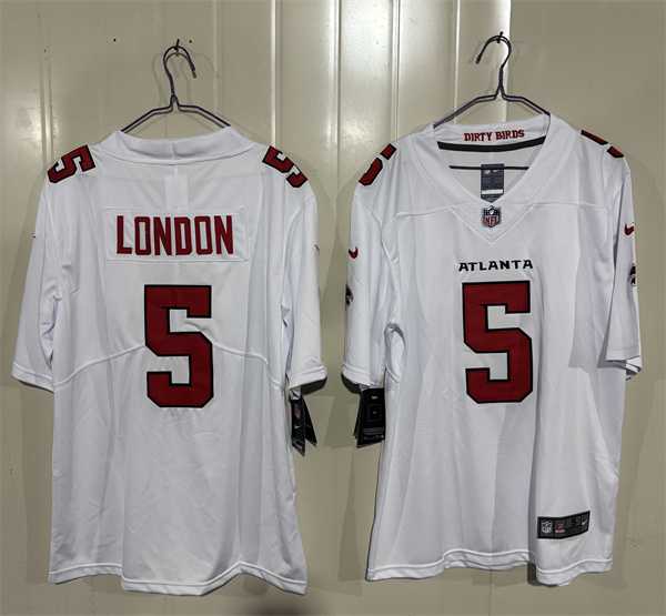 Men's Atlanta Falcons #5 Drake London White 2026 New Vapor Untouchable Limited Stitched Jersey,We sell and wholesale Men's Atlanta Falcons #5 Drake London White 2026 New Vapor Untouchable Limited Stitched Jersey on line form chian!