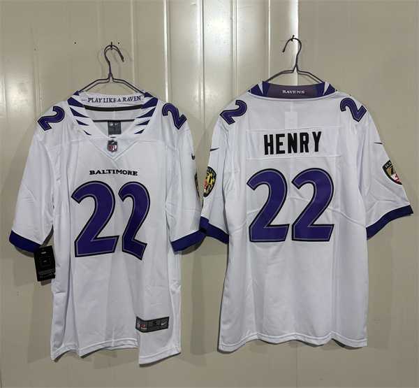 Men's Baltimore Ravens #22 Derrick Henry White 2026 Alternate Vapor Limited Stitched Jersey,We sell and wholesale Men's Baltimore Ravens #22 Derrick Henry White 2026 Alternate Vapor Limited Stitched Jersey on line form chian!