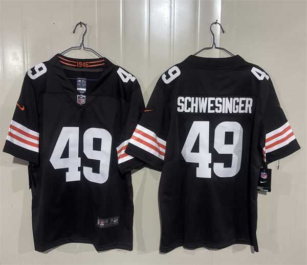 Men's Cleveland Browns #49 Carson Schwesinger Brown 2026 Vapor Limited Stitched Jersey,We sell and wholesale Men's Cleveland Browns #49 Carson Schwesinger Brown 2026 Vapor Limited Stitched Jersey on line form chian!
