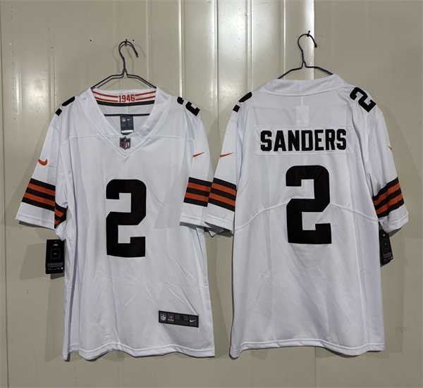 Men's Cleveland Browns #2 Shedeur Sanders White 2026 Vapor Limited Stitched Jersey,We sell and wholesale Men's Cleveland Browns #2 Shedeur Sanders White 2026 Vapor Limited Stitched Jersey on line form chian!