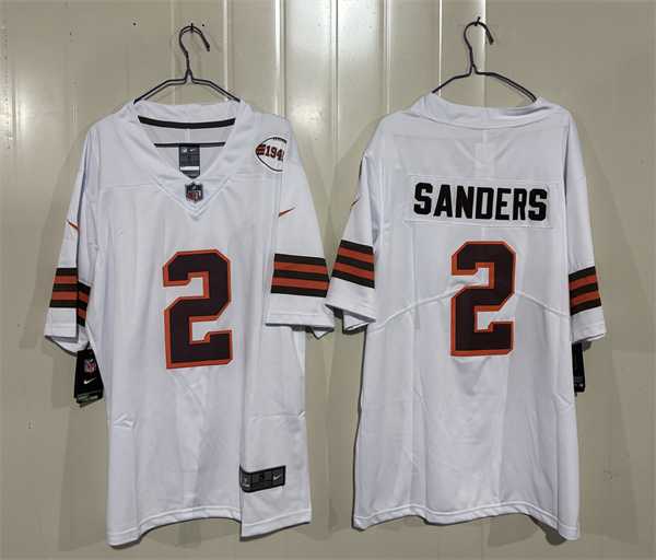 Men's Cleveland Browns #2 Shedeur Sanders White 2026 1946 Collection Vapor Limited Stitched Jersey,We sell and wholesale Men's Cleveland Browns #2 Shedeur Sanders White 2026 1946 Collection Vapor Limited Stitched Jersey on line form chian!