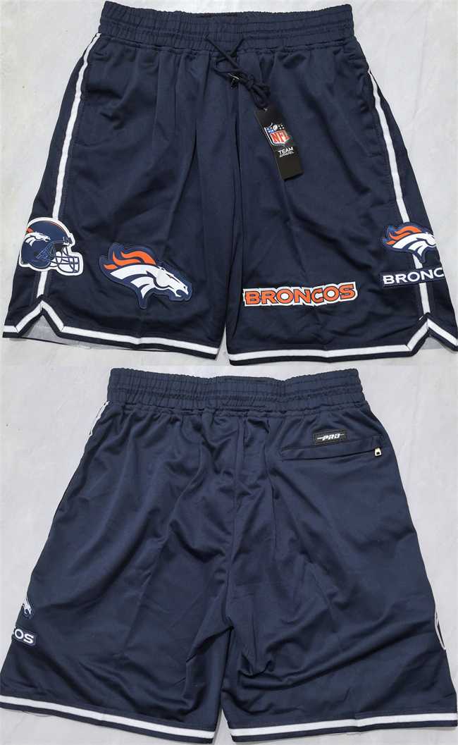 Men's Denver Broncos Navy Shorts(Run Small) (Run Small),We sell and wholesale Men's Denver Broncos Navy Shorts(Run Small) (Run Small) on line form chian!