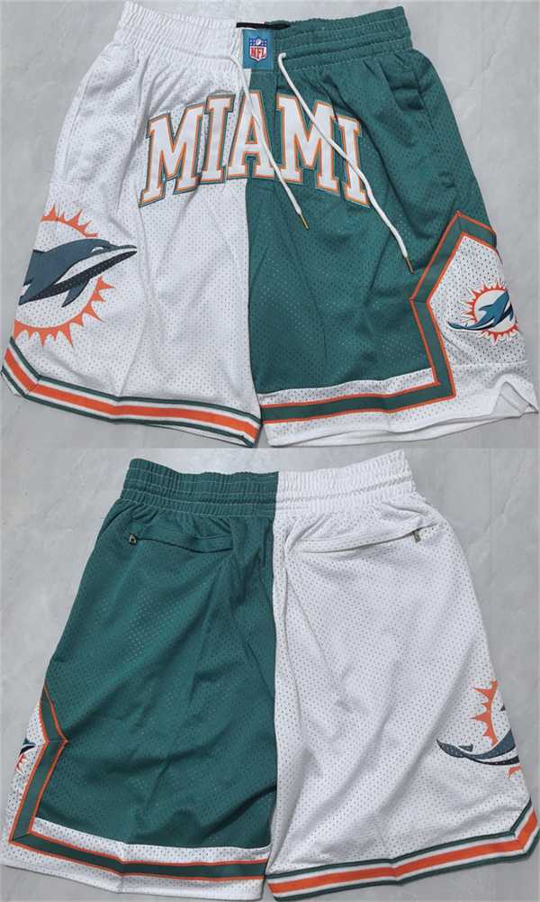 Men's Maimi Dolphins Aqua White Shorts (Run Small),We sell and wholesale Men's Maimi Dolphins Aqua White Shorts (Run Small) on line form chian!
