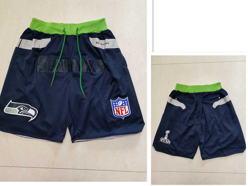 Men's Seattle Seahawks Navy Blue Just Don Swingman Shorts (Run Small),We sell and wholesale Men's Seattle Seahawks Navy Blue Just Don Swingman Shorts (Run Small) on line form chian!