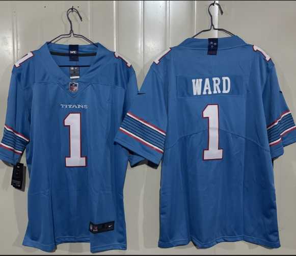 Men's Tennessee Titans #1 Cameron Ward Light Blue 2026 F.U.S.E. Vapor Limited Stitched Jersey,We sell and wholesale Men's Tennessee Titans #1 Cameron Ward Light Blue 2026 F.U.S.E. Vapor Limited Stitched Jersey on line form chian!