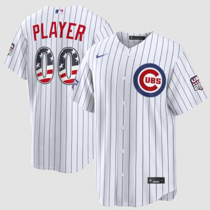 Men's Chicago Cubs Active Player Custom White 2026 All-Star Edition Stars & Stripes & USA 250 Fourth of July Home Stadium Stitched Baseball Jersey,We sell and wholesale Men's Chicago Cubs Active Player Custom White 2026 All-Star Edition Stars & Stripes & USA 250 Fourth of July Home Stadium Stitched Baseball Jersey on line form chian!