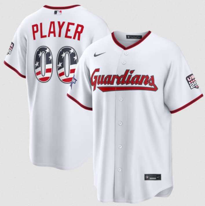 Men's Cleveland Guardians Active Player Custom White 2026 All-Star Edition Stars & Stripes & USA 250 Fourth of July Home Stadium Stitched Baseball Jersey,We sell and wholesale Men's Cleveland Guardians Active Player Custom White 2026 All-Star Edition Stars & Stripes & USA 250 Fourth of July Home Stadium Stitched Baseball Jersey on line form chian!