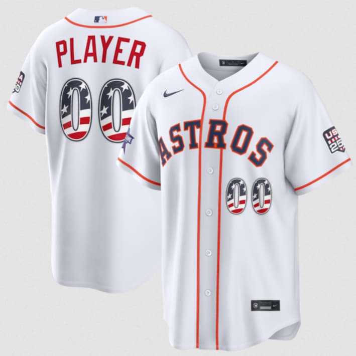 Men's Houston Astros Active Player Custom White 2026 All-Star Edition Stars & Stripes & USA 250 Fourth of July Home Stadium Stitched Baseball Jersey,We sell and wholesale Men's Houston Astros Active Player Custom White 2026 All-Star Edition Stars & Stripes & USA 250 Fourth of July Home Stadium Stitched Baseball Jersey on line form chian!